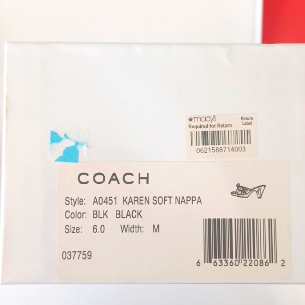 Size 6 black Coach shoes - Picture 4 of 6